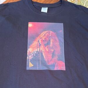 XL T-Shirt, Janis Joplin, Black Graphic unisex tee